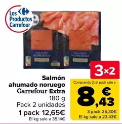 Oferta de Carrefour Extra - Salmon  Ahumado Noruego en Carrefour