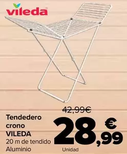 Oferta de Vileda - Tendedero Crono   por 28,99€ en Carrefour