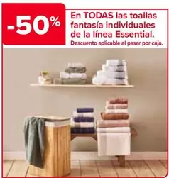 Oferta de En Todas Las Toallas Fantasia Individuales De La Lãinea Essential en Carrefour