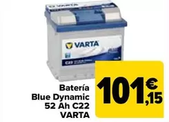 Oferta de Varta - Bateria Blue Dynamic 52 Ah C22  por 101,15€ en Carrefour