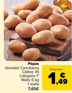 Oferta de Papas por 7,45€ en Carrefour