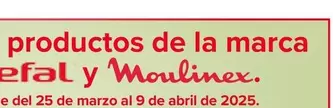 Oferta de En Todos Los Productos De La Marca Rowenta, Tefal Y Moulinex en Carrefour