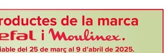 Oferta de En Todos Los Productos De La Marca Rowenta, Tefal Y Moulinex en Carrefour