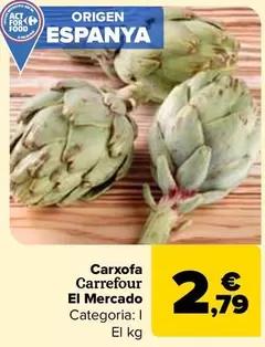 Oferta de Carrefour  -  Alcachofa  El Mercado por 2,79€ en Carrefour