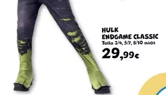 Oferta de Hulk Endgame Classic por 29,99€ en Toy Planet