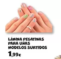 Oferta de Lámina Pegatinas Para Unas Modelos Surtidos por 1,99€ en Toy Planet