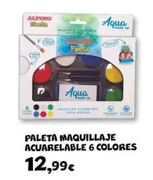 Oferta de Alpino - Paleta Maquillaje Acuarelable 6 Colores por 12,99€ en Toy Planet