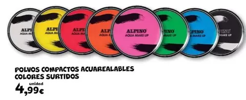 Oferta de Alpino - Polvos Compact Acuarealables Colores Surtidos por 4,99€ en Toy Planet