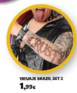 Oferta de Tatuaje Brazo, Set 2 por 1,99€ en Toy Planet