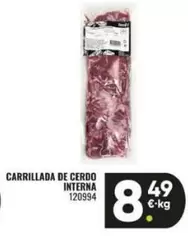 Oferta de Carrillada De Cerdo Interna por 8,49€ en Family Cash