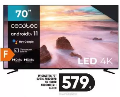 Oferta de Cecotec - TV Led 4K  por 579€ en Family Cash