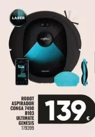 Oferta de Genesis - Robot Aspirador Conga 7490 8103 Ultimate  por 139€ en Family Cash