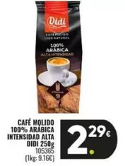 Oferta de Didi - Cafe Molido 100% Arabica Intesidad Alta por 2,29€ en Family Cash