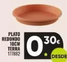 Oferta de Plato Redondo 10Cm Terra por 0,3€ en Family Cash