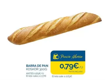 Oferta de Pan - Barra De por 0,79€ en Cash Ecofamilia