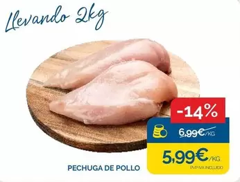 Oferta de Pechuga De Pollo por 5,99€ en Cash Ecofamilia