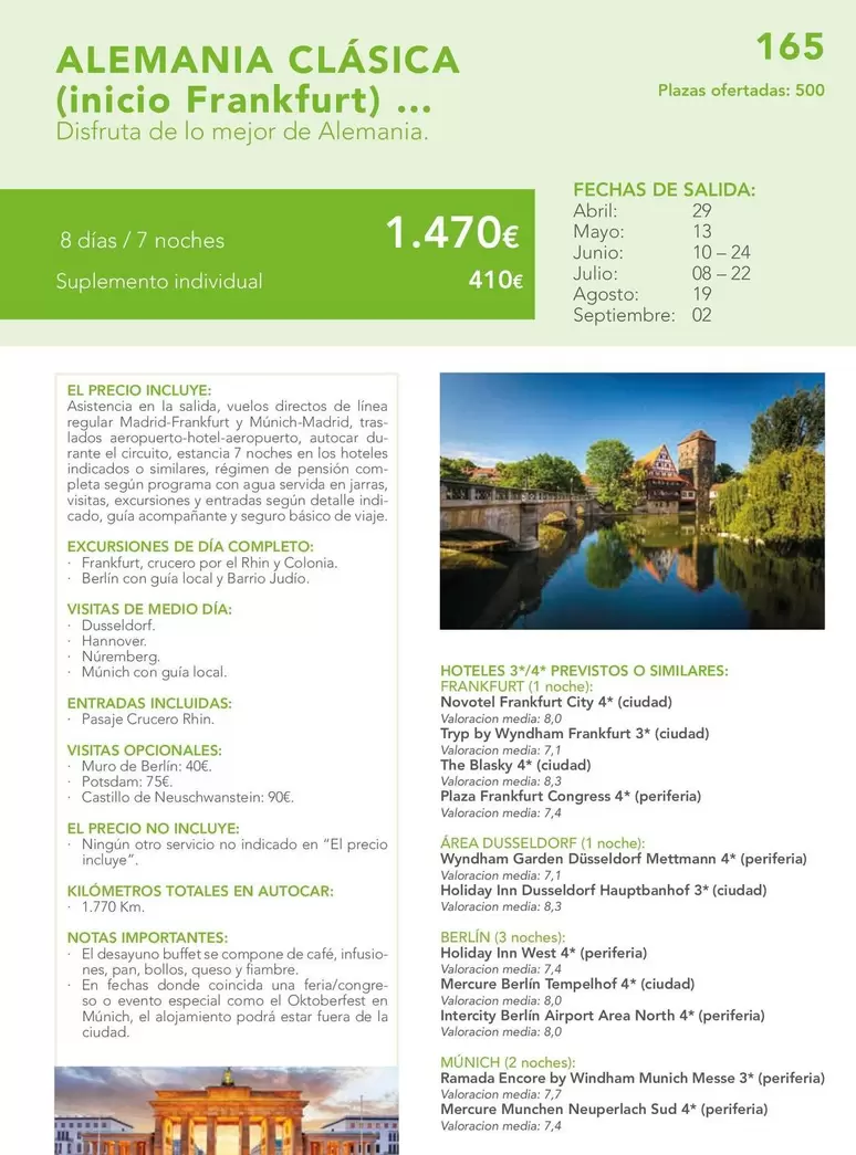 Oferta de Alemania Clásica por 1470€ en Nautalia Viajes