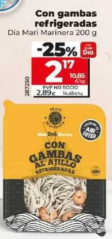 Oferta de Dia Mari Marinera - Con Gambas Refrigeradas por 2,17€ en Dia