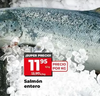 Oferta de Salmón Entero por 11,95€ en Dia