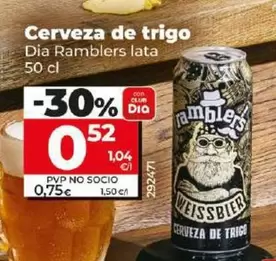 Oferta de Dia Ramblers - Cerveza De Trigo por 0,52€ en Dia