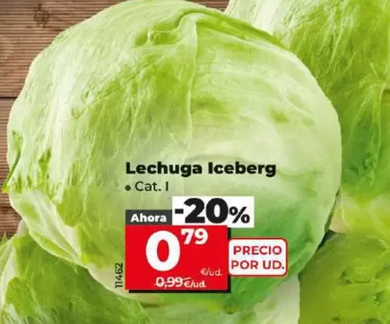 Oferta de Lechuga Iceberg por 0,79€ en Dia