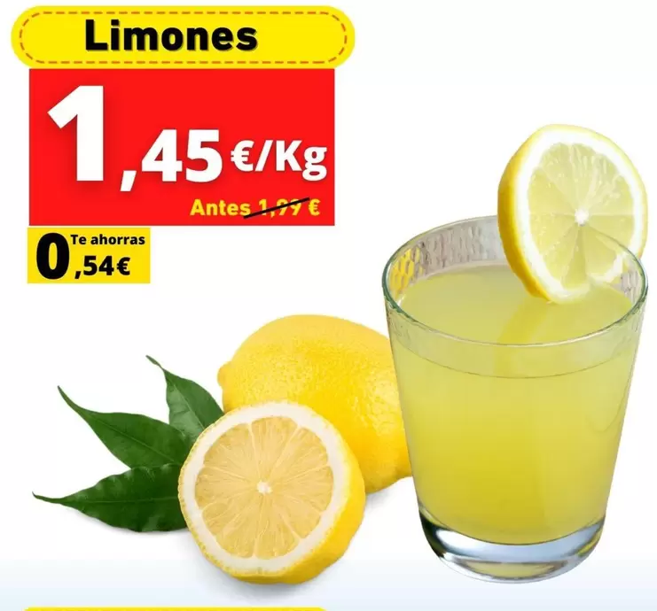 Oferta de Limones por 1,45€ en Supermercados Tu Alteza