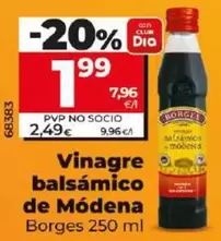 Oferta de Borges - Vinagre Balsámico De Modena por 1,99€ en Dia