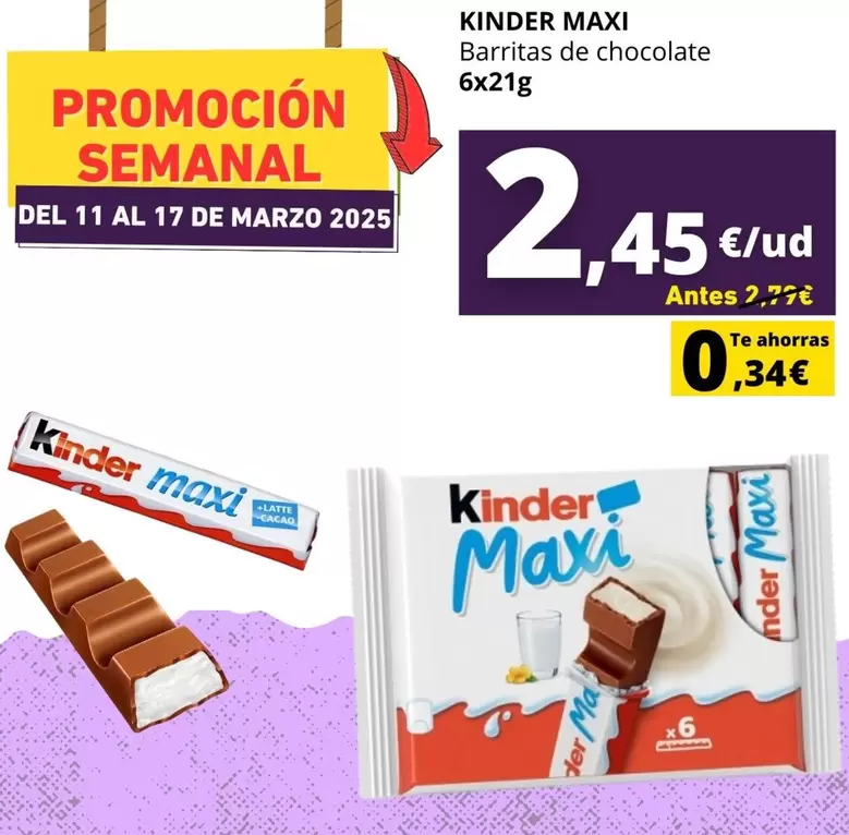 Oferta de Mini Maxi por 2,45€ en Tu Trébol Hipermercados