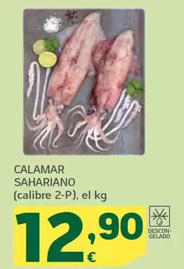 Oferta de Calamar Sahariano por 12,9€ en HiperDino