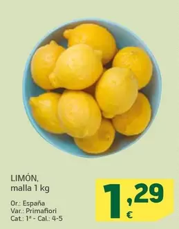 Oferta de Limón por 1,29€ en HiperDino