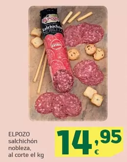 Oferta de Elpozo - Salchichón Nobleza por 14,95€ en HiperDino