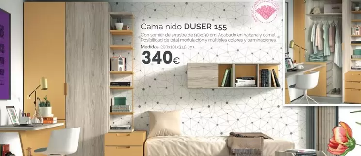 Oferta de Cama Nido Duser  por 340€ en MyMobel