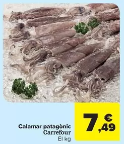 Oferta de Carrefour - Calamar Patagònic por 7,49€ en Carrefour Market