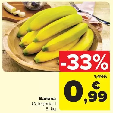 Oferta de Banana por 0,99€ en Carrefour Market