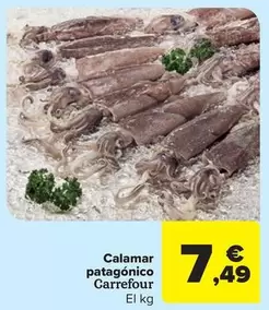 Oferta de Carrefour - Calamar Patagonico por 7,49€ en Carrefour Market