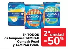 Oferta de Tampax - En Todos Los Tampones Compak Pearl en Carrefour Market