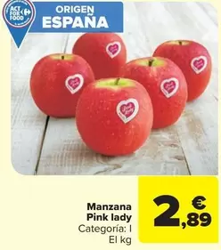 Oferta de Origen - Manzana Pink Lady por 2,89€ en Carrefour Market