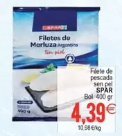 Oferta de Spar - Filete De Pescada Sen Pel por 4,39€ en Supermercados Aquí