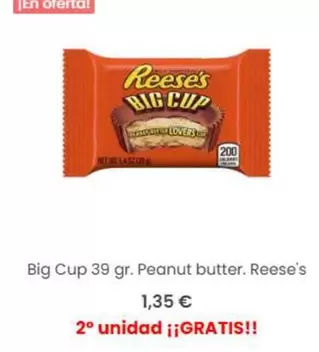 Oferta de Reese's - Big Cup por 1,35€ en Taste of America