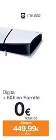 Oferta de Sony - Digital + 50€ En Fornite  en Orange