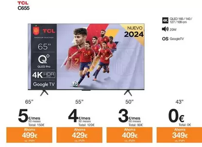 Oferta de TCL - C655 por 499€ en Orange