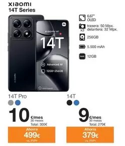 Oferta de Xiaomi - 14t Series por 499€ en Orange