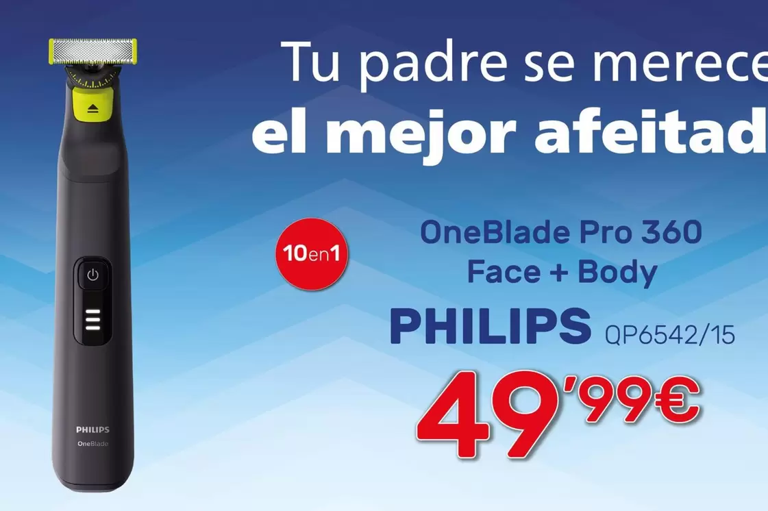 Oferta de Philips - Oneblade Pro 360 Face + Body Qp6542/15 por 49,99€ en Cenor