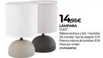 Oferta de Lámpara Luci por 14,95€ en Ideal Bricolaje