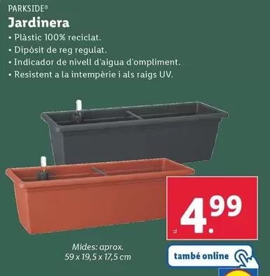 Oferta de Parkside - Jardinera por 4,99€ en Lidl