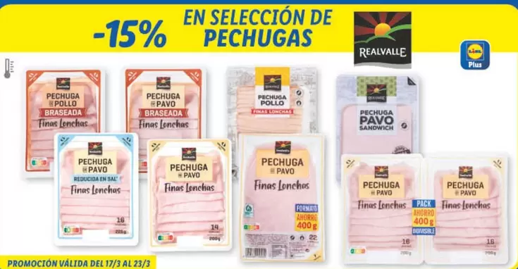 Oferta de Realvalle - En Seleccion De Pechugas en Lidl