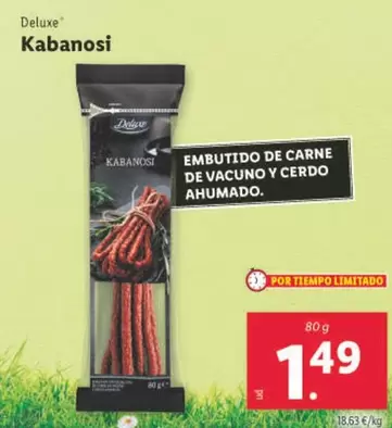 Oferta de Deluxe - Kabanosì por 1,49€ en Lidl