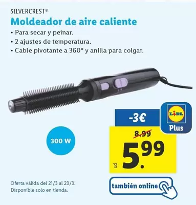 Oferta de SilverCrest - Moldeador De Aire Caliente por 5,99€ en Lidl