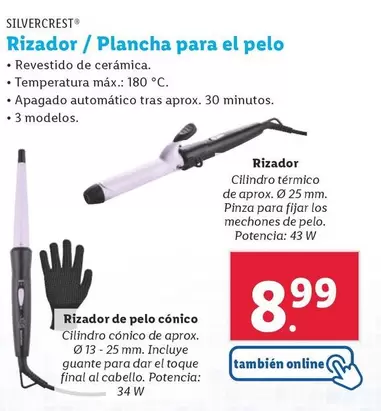 Oferta de SilverCrest - Rizador / Plancha Para El Pelo por 8,99€ en Lidl