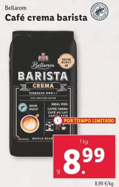 Oferta de Bellarom - Café Crema Barista por 8,99€ en Lidl